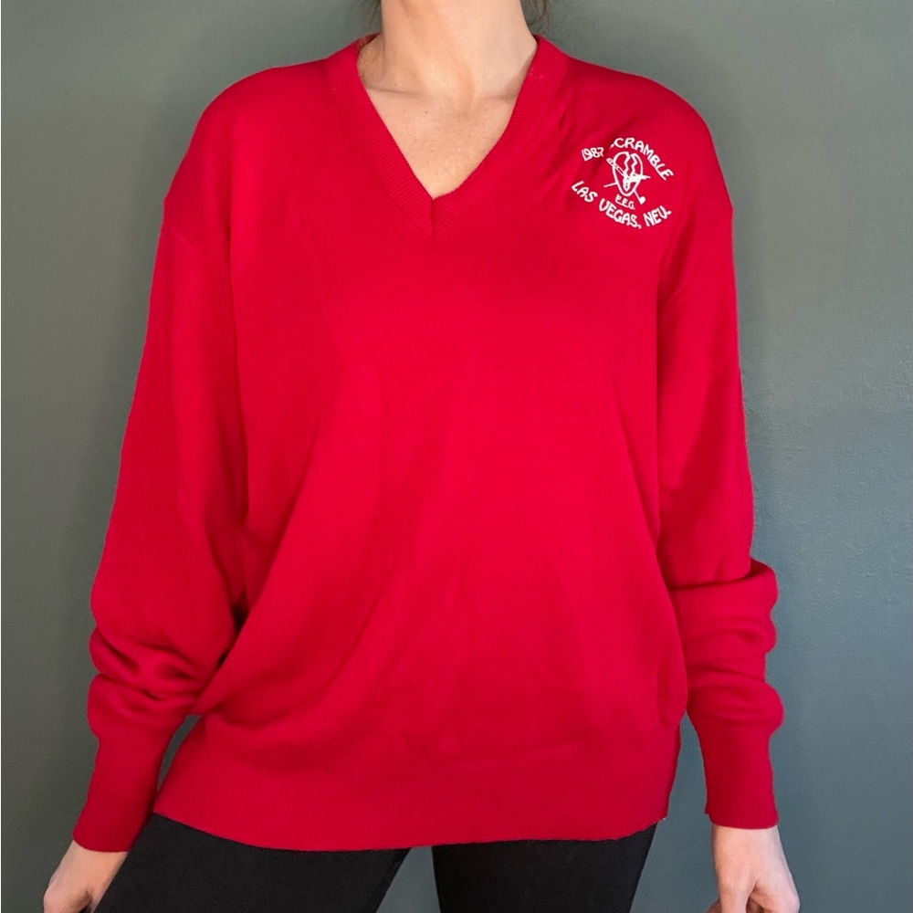 Vintage 80s Las Vegas Golf Tournament Sweater
